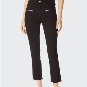J Brand Moto Ruby High Waist Crop Cigarette Jeans